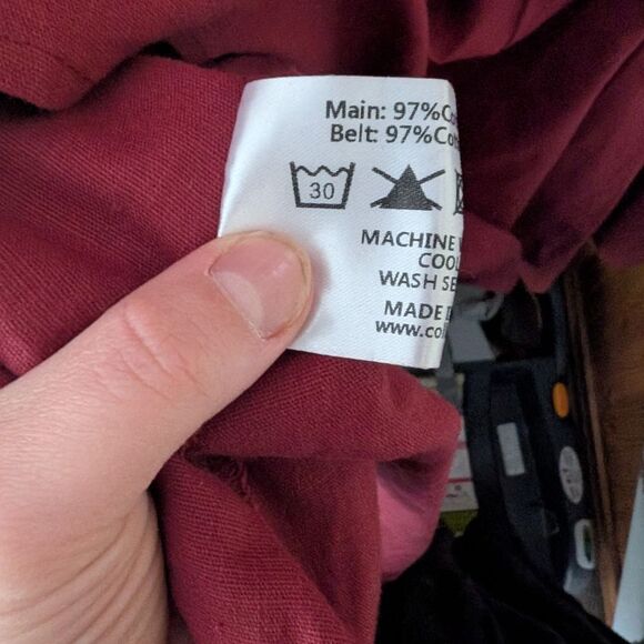 Modcloth X Collectif Cherished Era Maroon Burgundy Red Swing Dress Size 26 - Picture 4 of 10